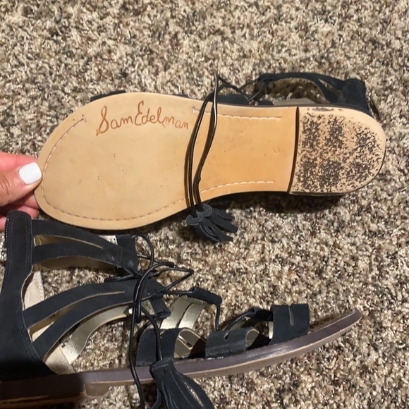 Sam Edelman Women's Black Gasha Gladiator Sandals - Picture 4 of 9